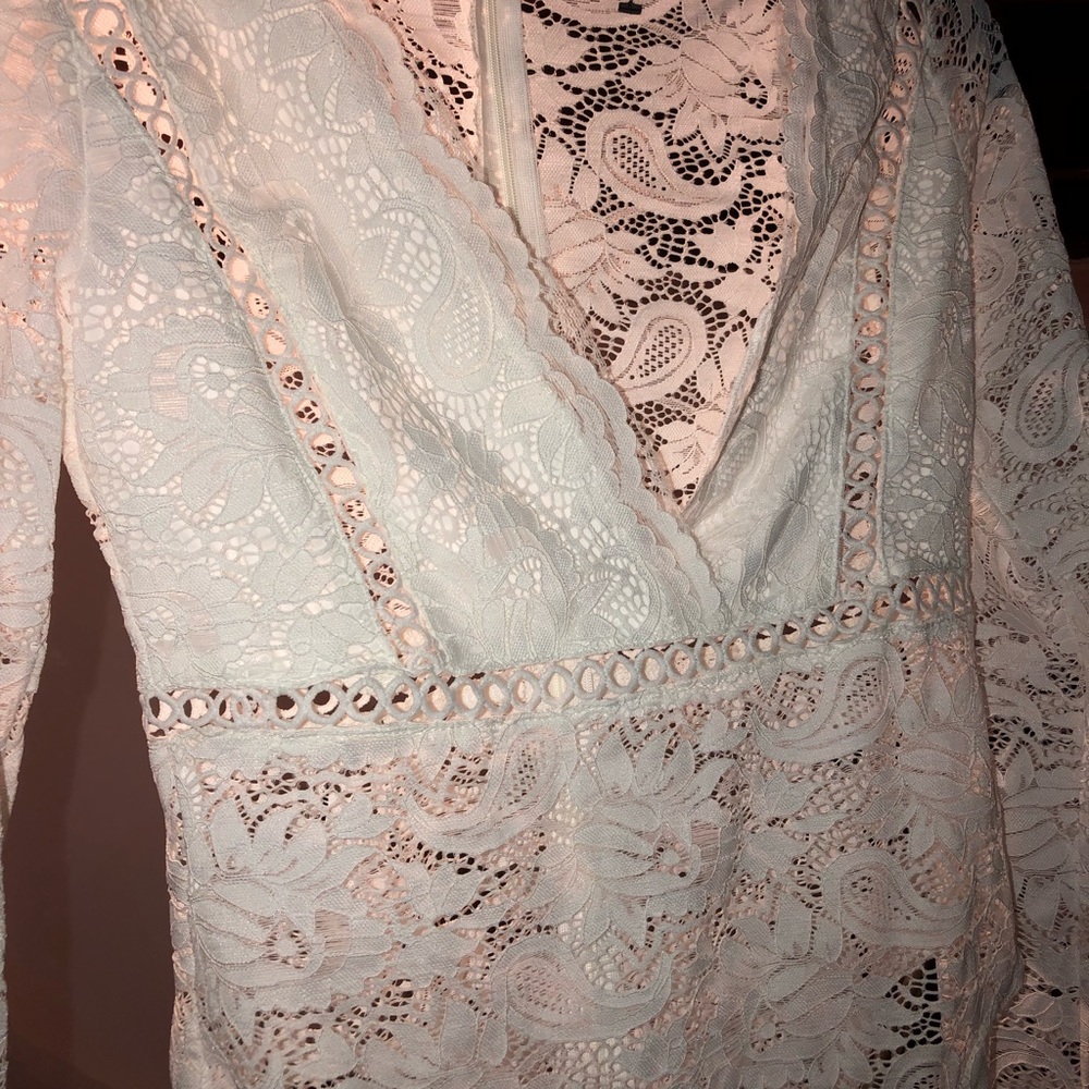 Akira white eyelet lace bodysuit